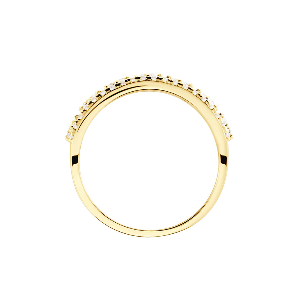 Bague The Crown Or Jaune Oxyde De Zirconium