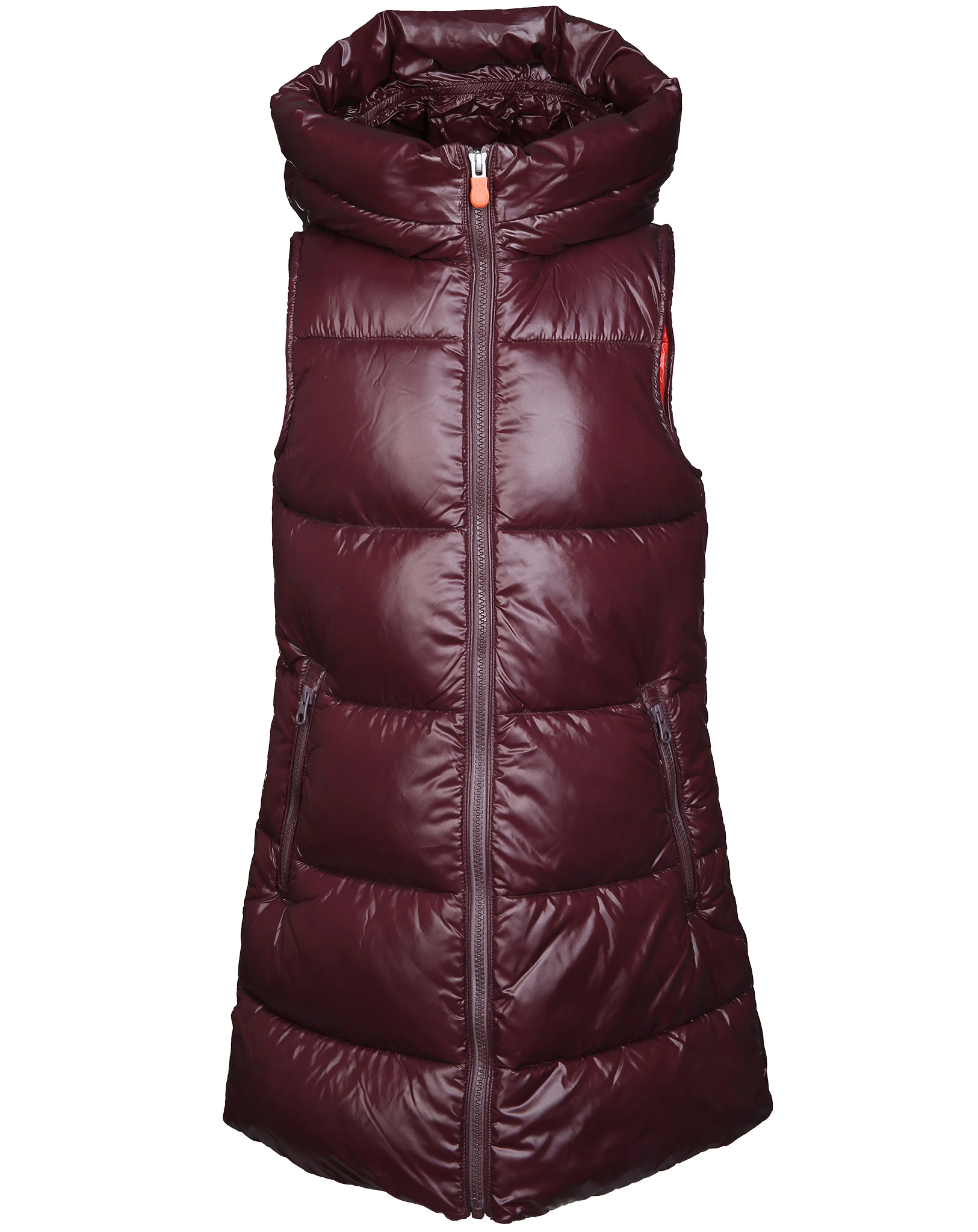 Steppweste UMA LUCK lang in burgundy black