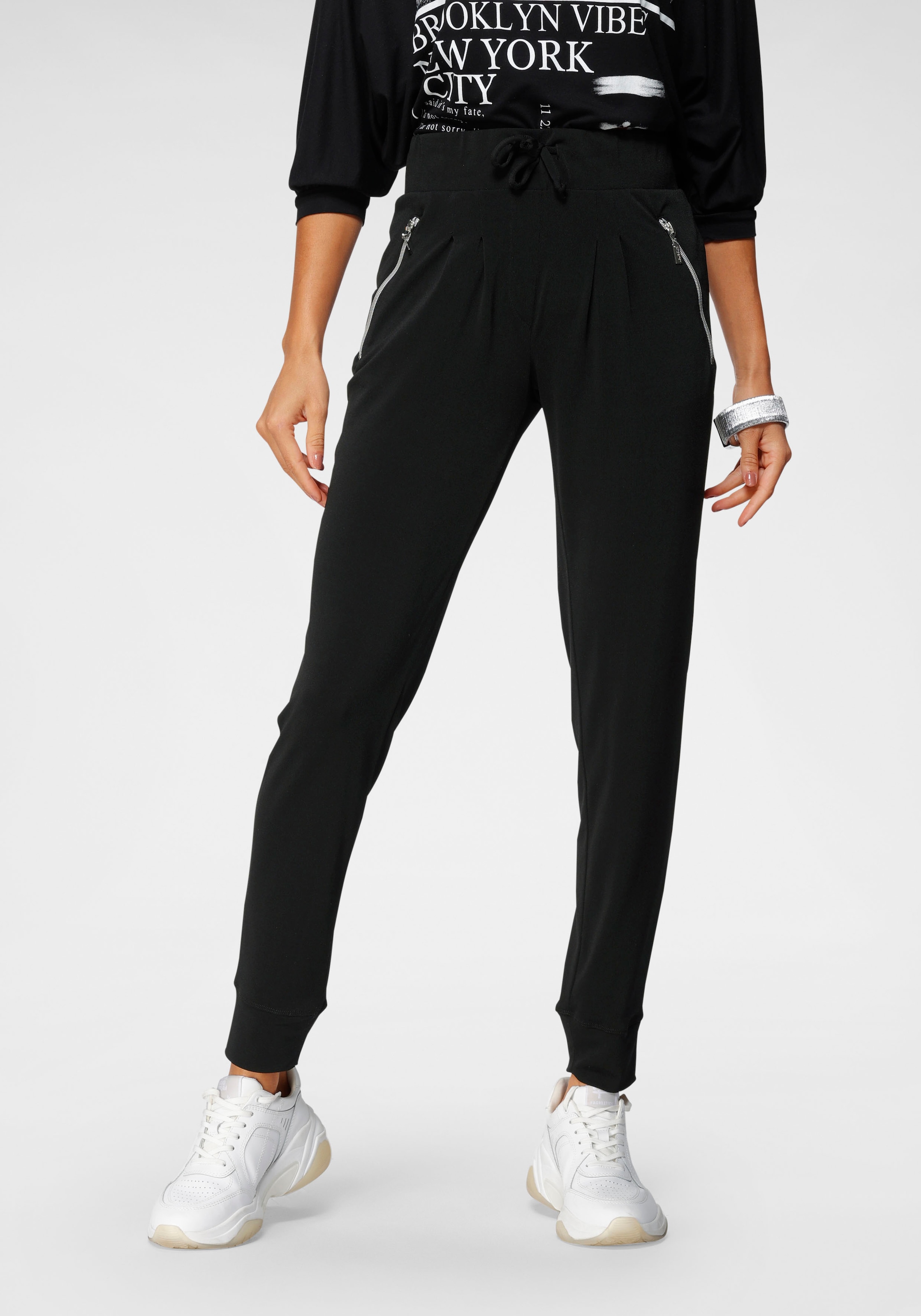 Laura Scott Jogger Pants  mit Reissverschlusstaschen