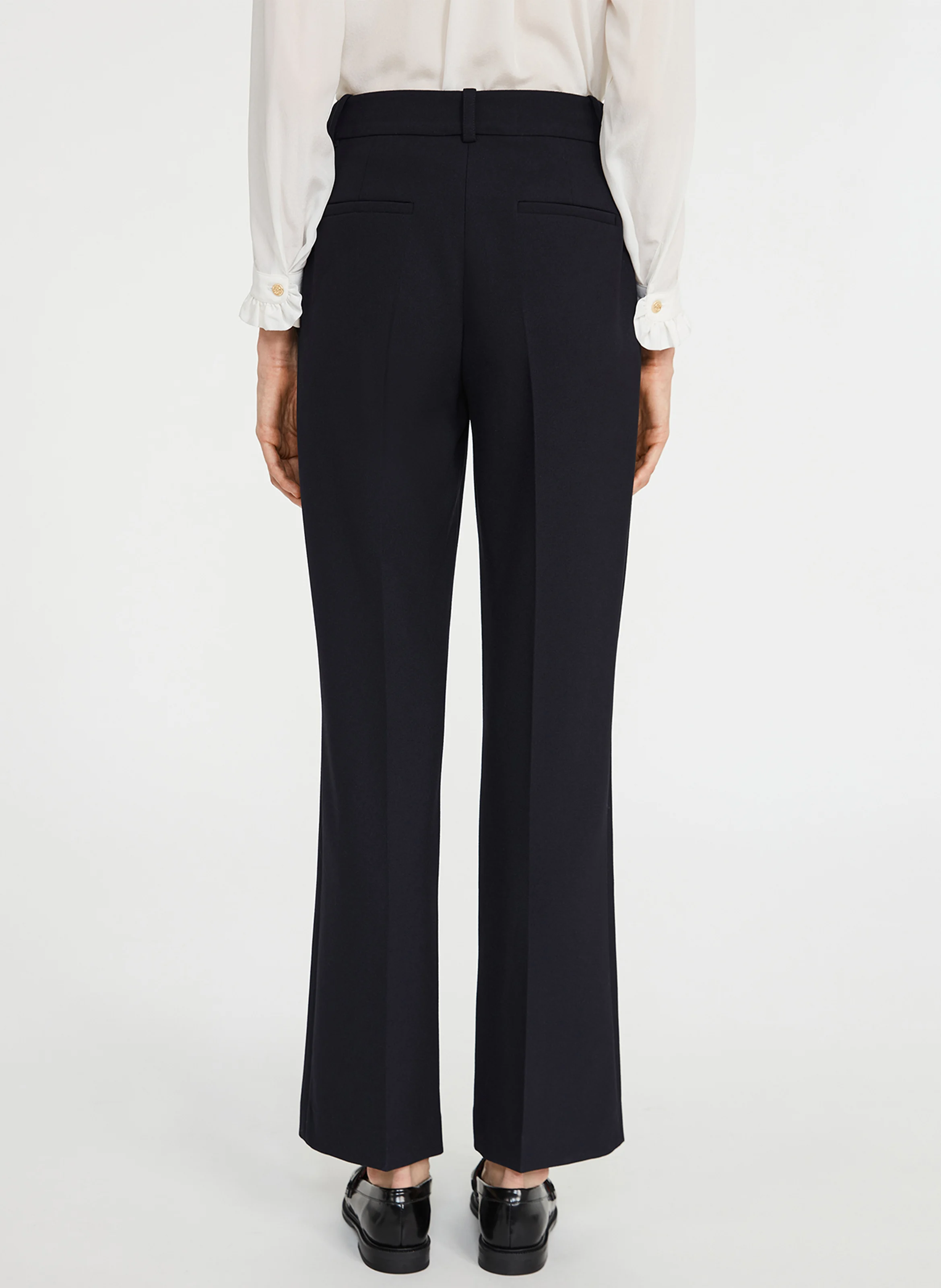 Pantalon flare style chino| Bleu