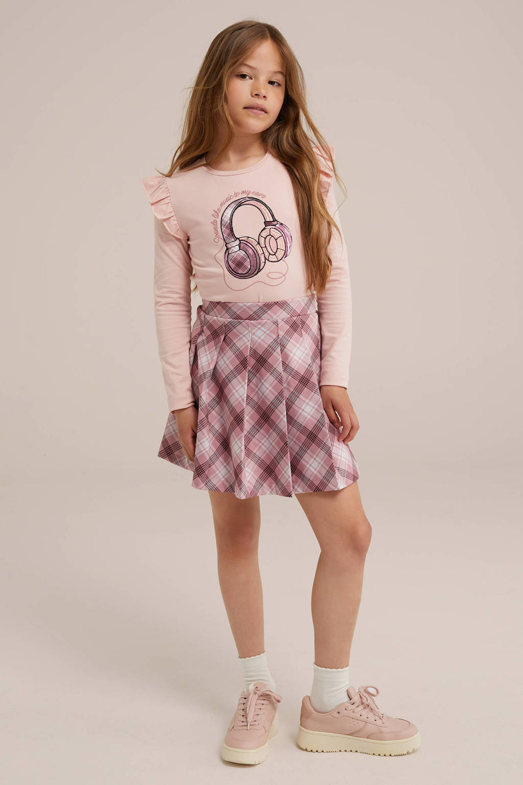 WE Fashion korte rok lichtroze
