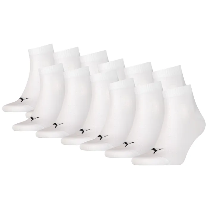 Puma Quarter Plain Sokken Senior (12-Pack)