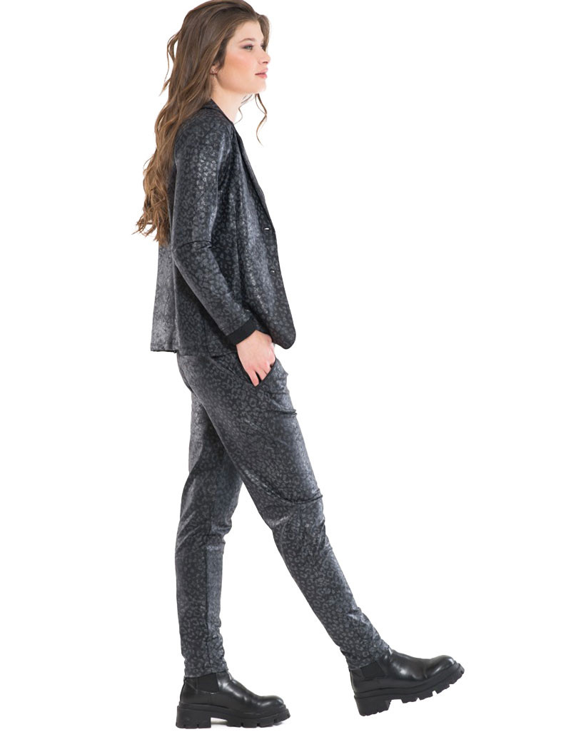 HBT INSOLITES - KRISTIANA PANTALON CITY STRAIGHT BLACK LÉO
