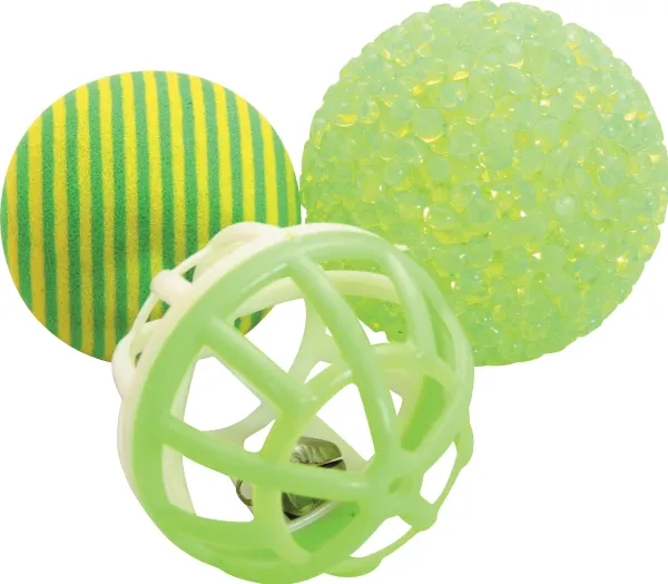 Zolux Cat toys 3 different balls 4 cm