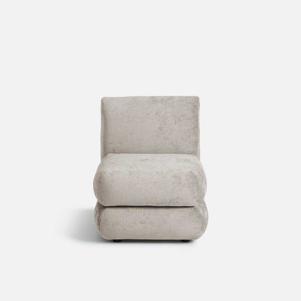 LA REDOUTE INTERIEURS<br>Poltrona modular para lareira, veludo grosso, HOOVER