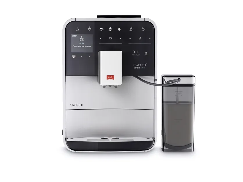 Melitta CAFFEO Barista TS Smart - Automatisk kaffemaskine med mælkeskummer - 15 bar - sølv