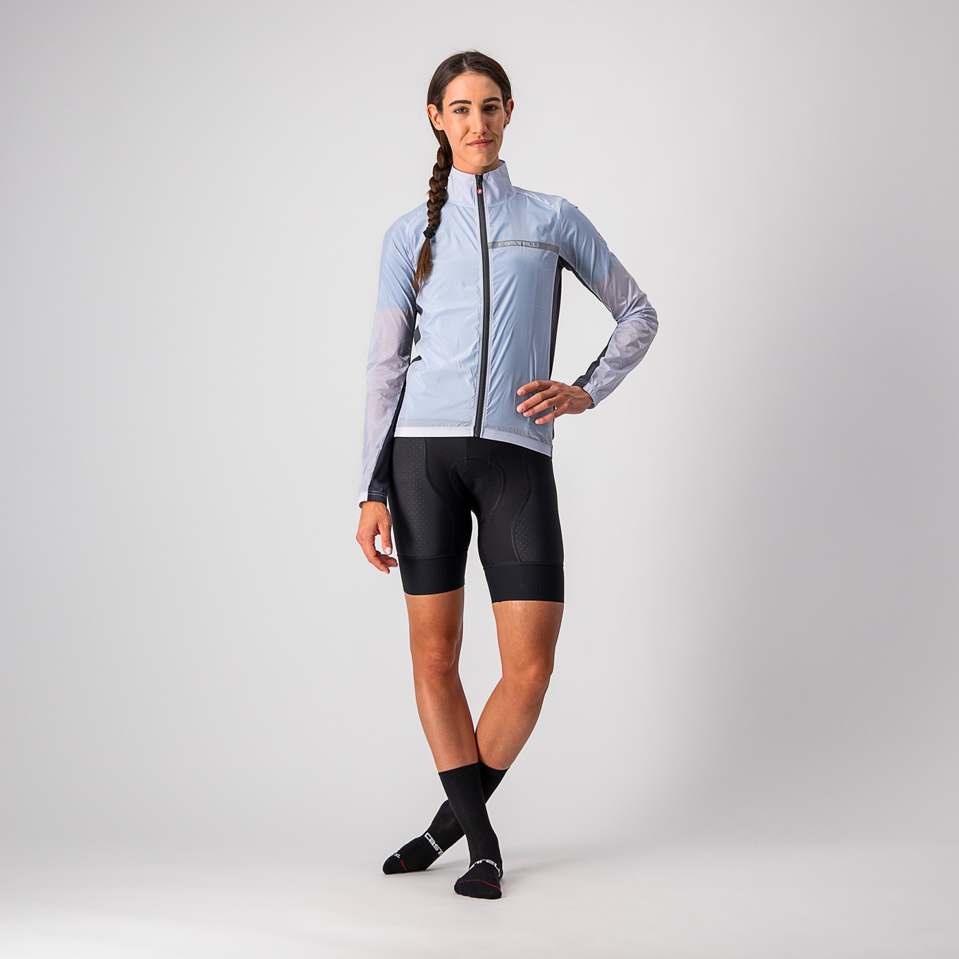 Squadra Stretch Jacket Dame 870/Silver Gray/Dark Gray