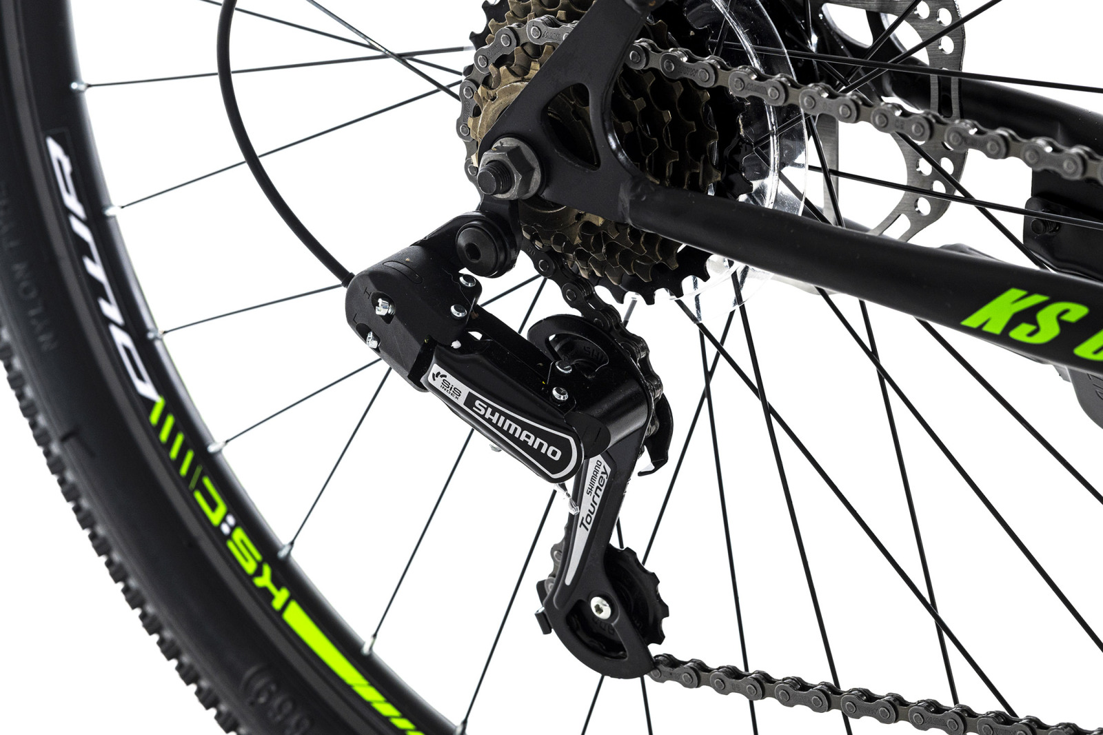 KS Cycling Mountainbike HARDTAIL 26'' CATAPPA - schwarz-grün - 50 cm Rahmenhöhe