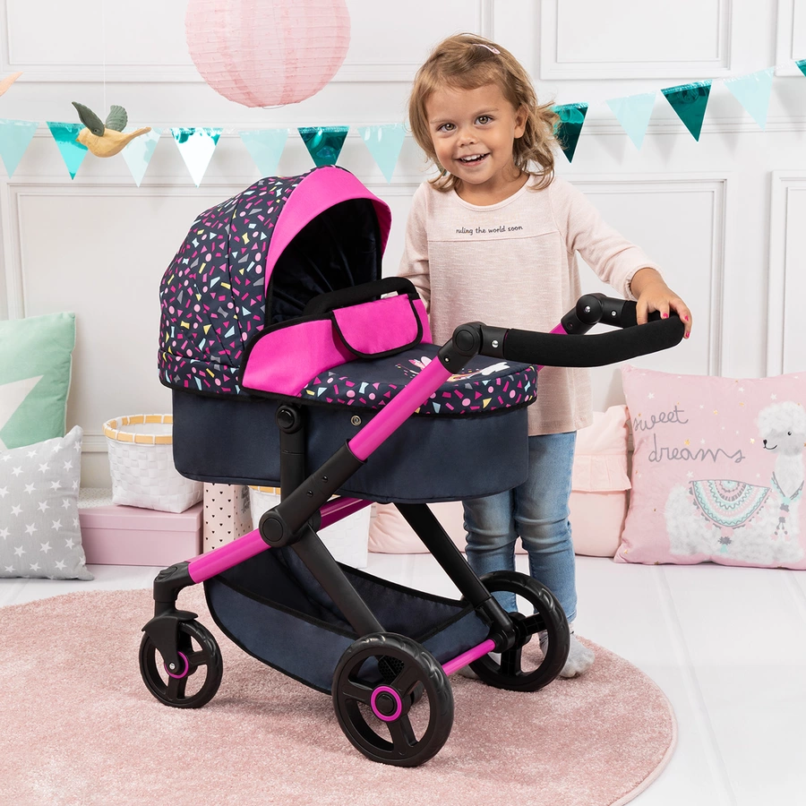 bayer Design Kombi-Puppenwagen Xeo Confetti