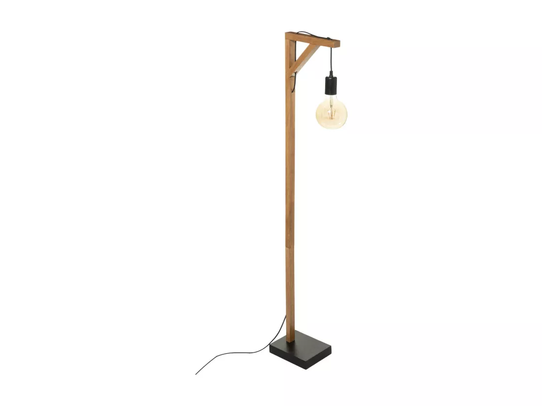 Lampadaire en Bois de Pin H 148 cm