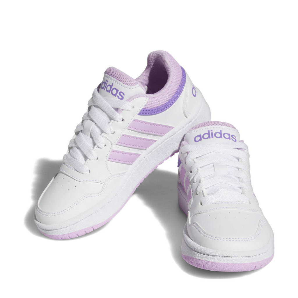 adidas Hoops 3.0 sneakers wit/lila