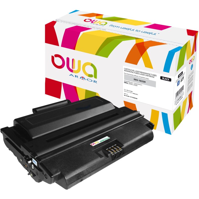 Toner remanufacturé OWA - haute capacité - Noir - pour DELL 593-10329