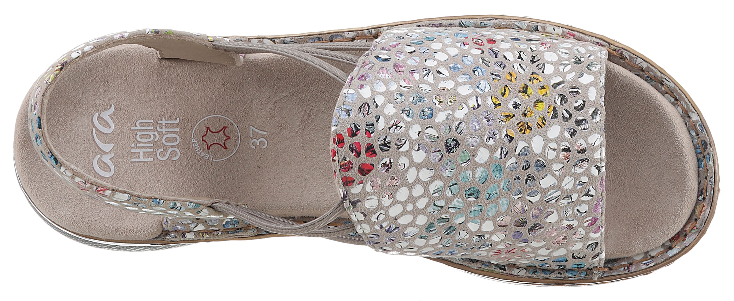 Ara Riemchensandale »HAWAII«  , Sommerschuh, Sandalette, Keilabsatz, mit Stretch-Bänder, G-Weite