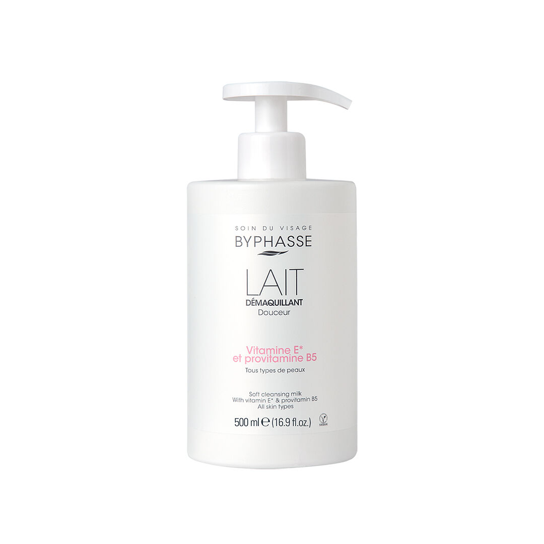 BYPHASSE  Leite Desmaquilhante Douceur (Todo o Tipo de Pele, Com Doseador) - 500ml