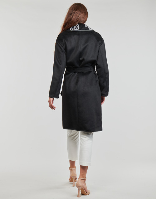 Guess - LUDOVICA LOGO WRAP COAT - Noir