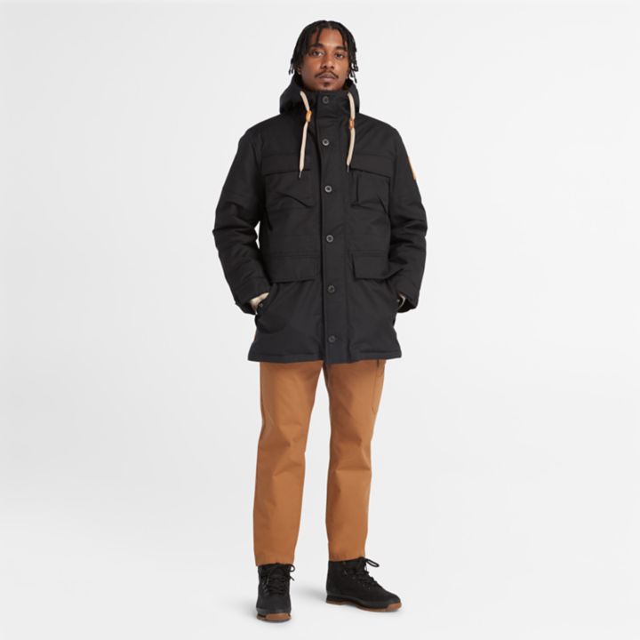 Parka impermeável Wilmington Expedition para homem, na cor preta.