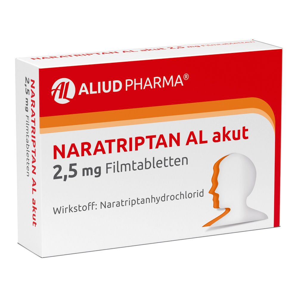 Naratriptan AL akut 2,5 mg Filmtabletten bei Migräne