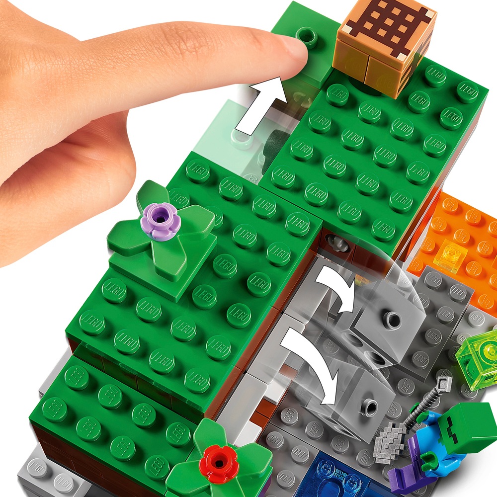 LEGO Minecraft 21166 Das verlassene Bergwerk-Set mit Figuren