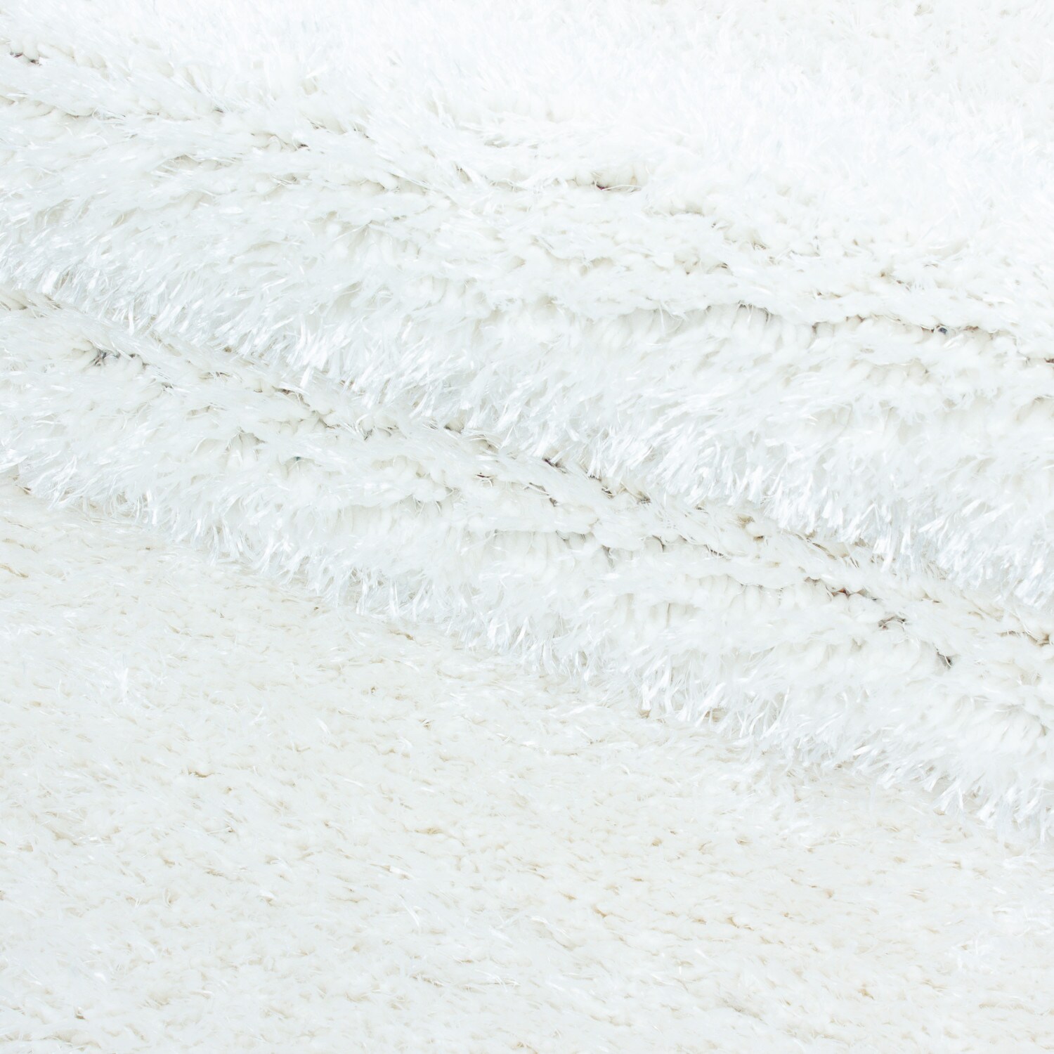 Einfarbig Hochflor Teppich, Flauschiger Langflor Shaggy Teppich, Rechteckig