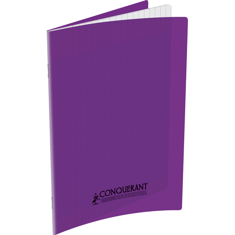 Cahier Conquerant Classique Agrafe 170X220 32P 90G Seyes Polypro