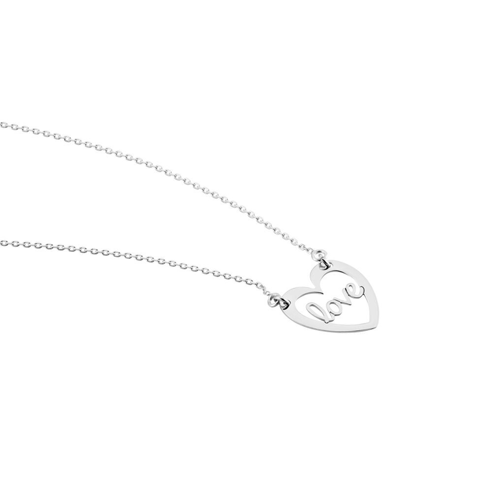 Collier Lovia Argent Blanc