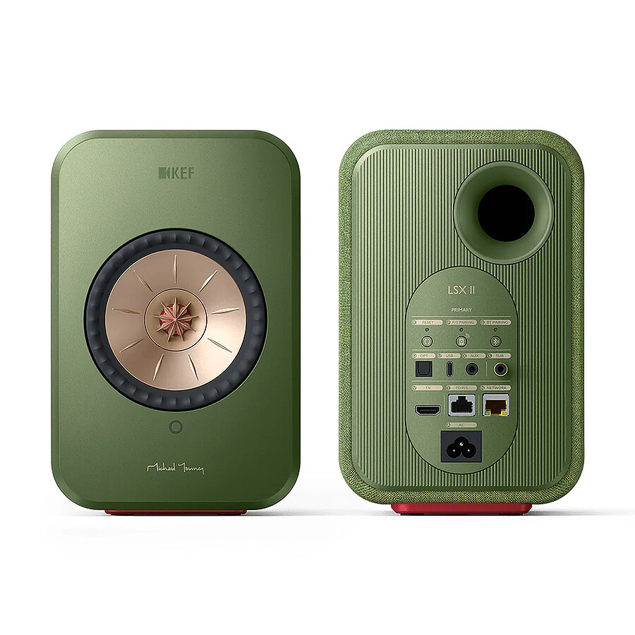 KEF LSX II Vert + Audio-Technica AT-LP70XBT Noir