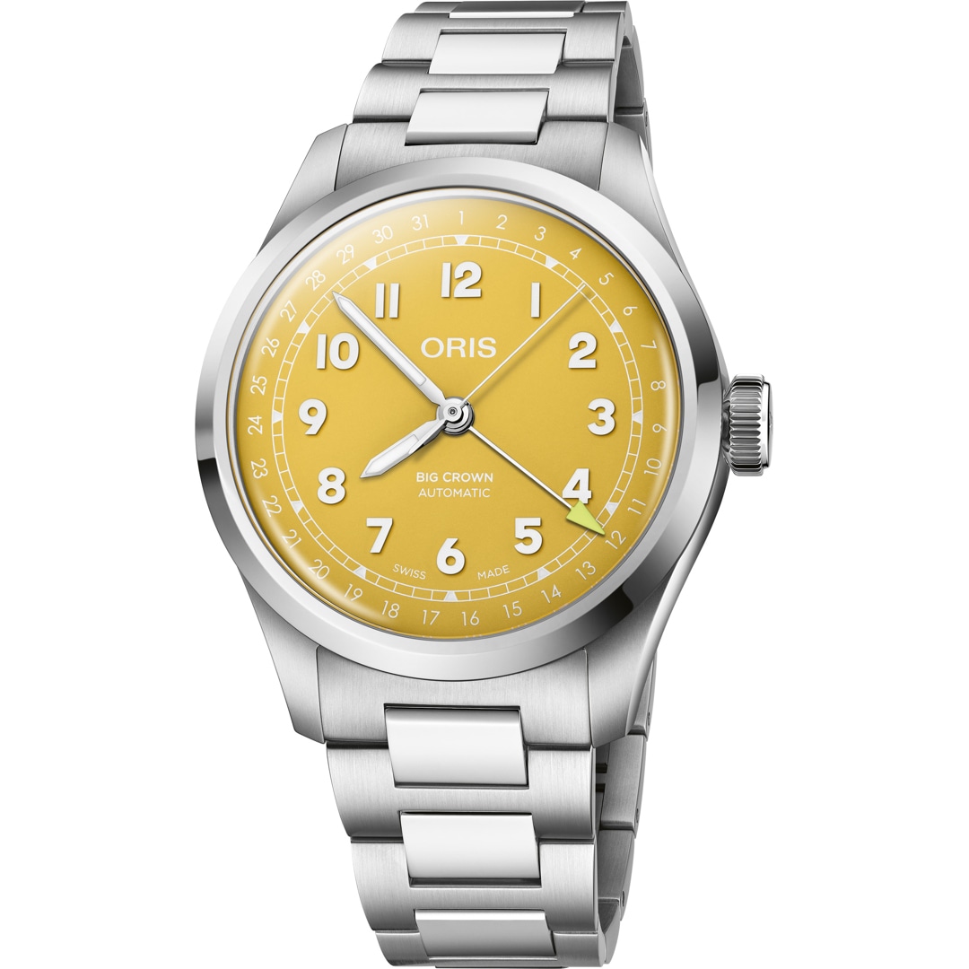 Oris Big Crown Pointer Date 40 Sonnengelb