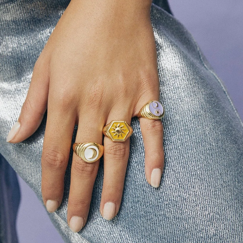 Bague Sunlight Miel Doré Wilhelmina Garcia
