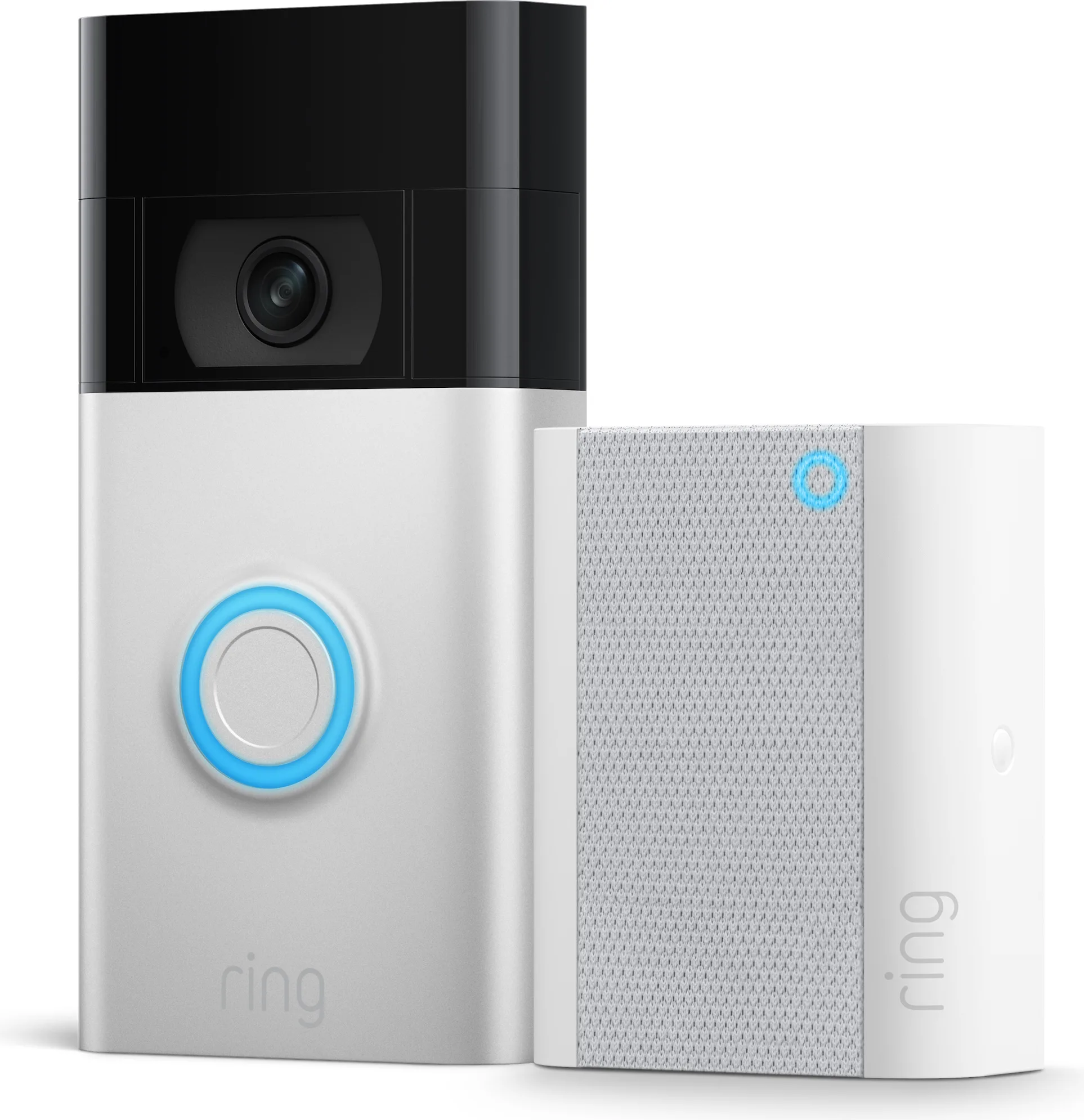 Ring Battery Video Doorbell Nickel Satiné   Chime Sonnette connectée
