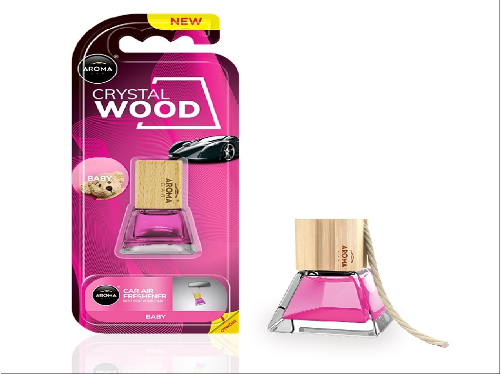 AMBIENTADOR AUTO AROMA CAR CRYSTAL WOOD BEBÉ 7ML