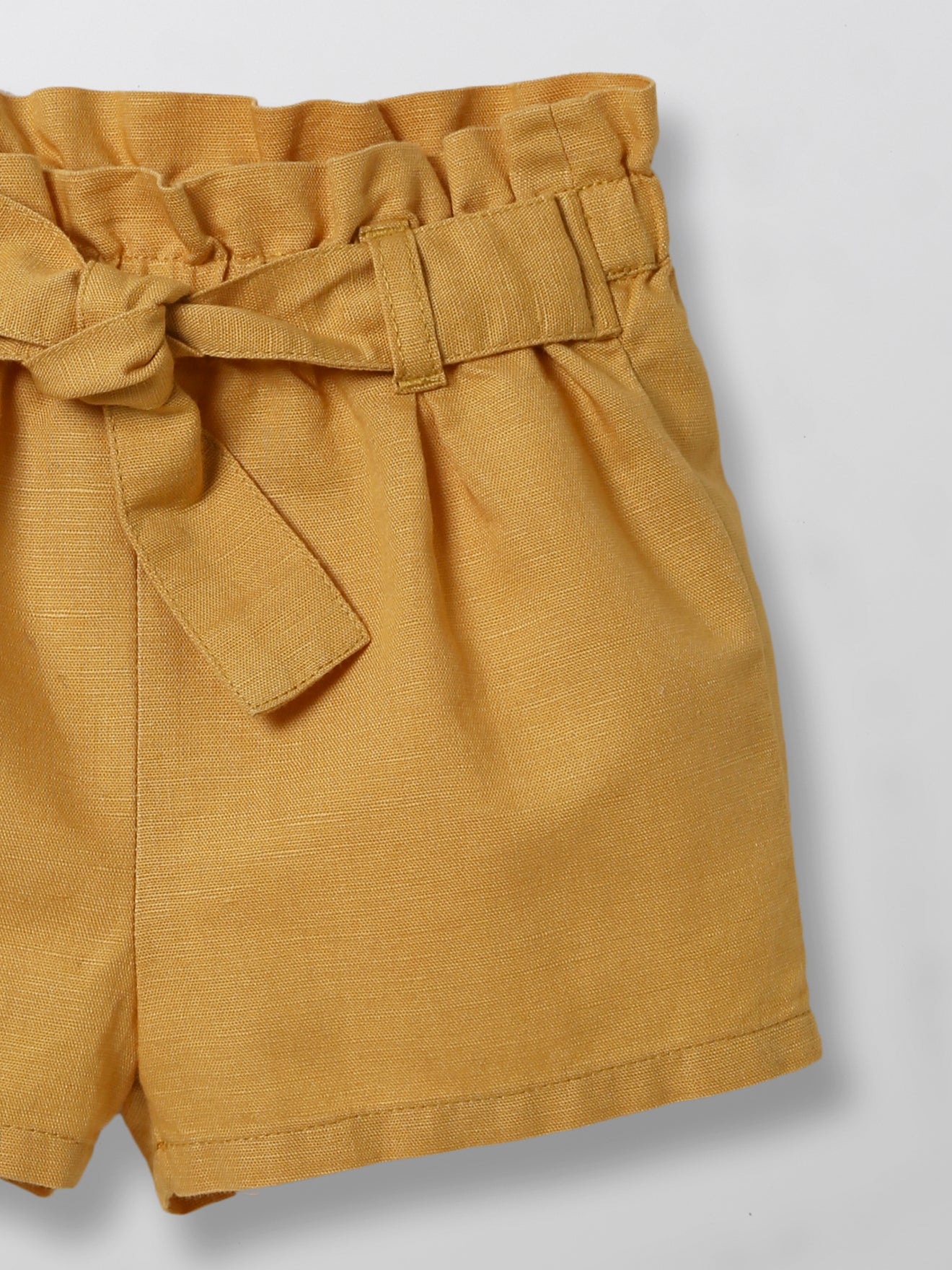 Short Bébé en coton et lin