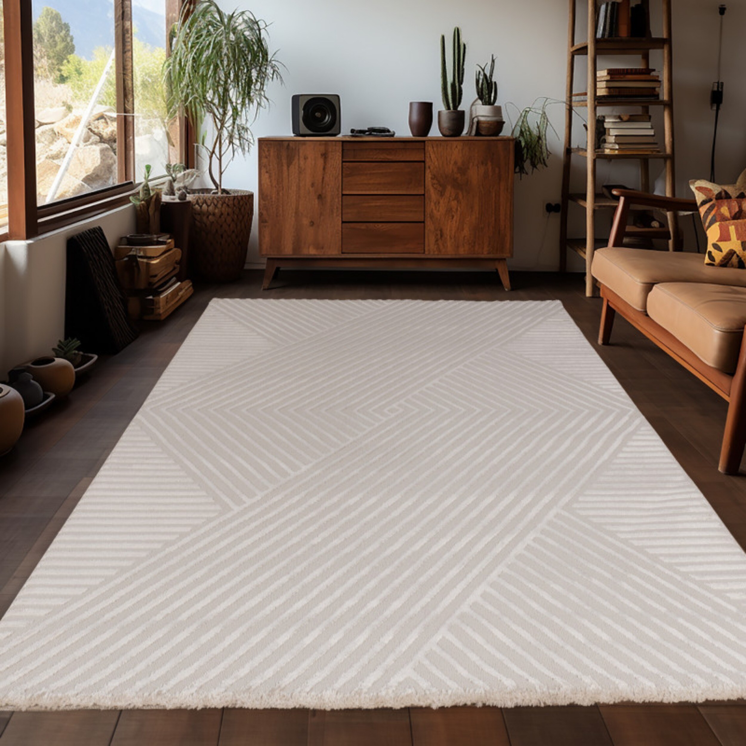 Teppich Wohnzimmer Kurzflor Skandinavische Stil Teppich, Einfarbig
