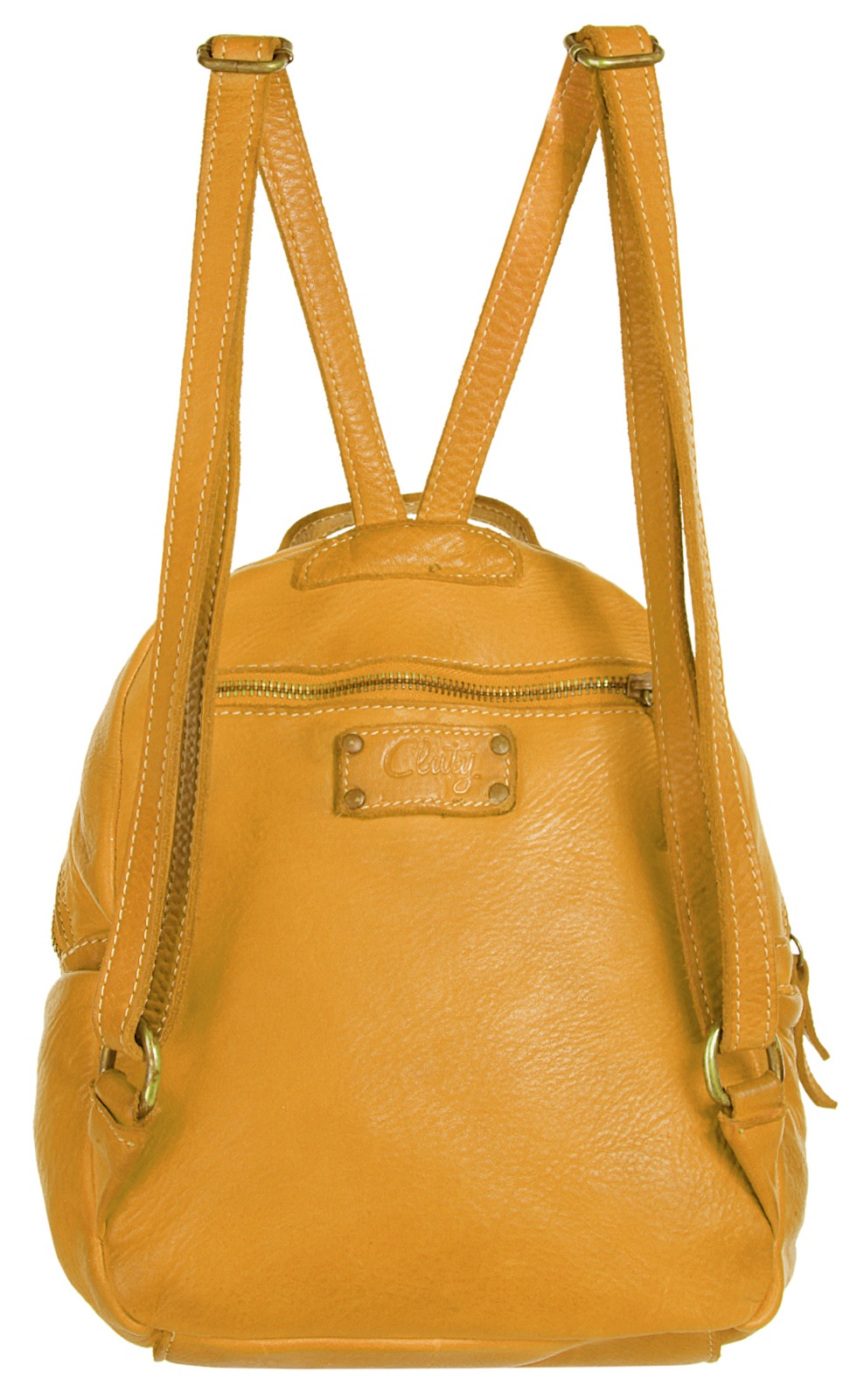Cluty Cityrucksack echt Leder, Made in Italy