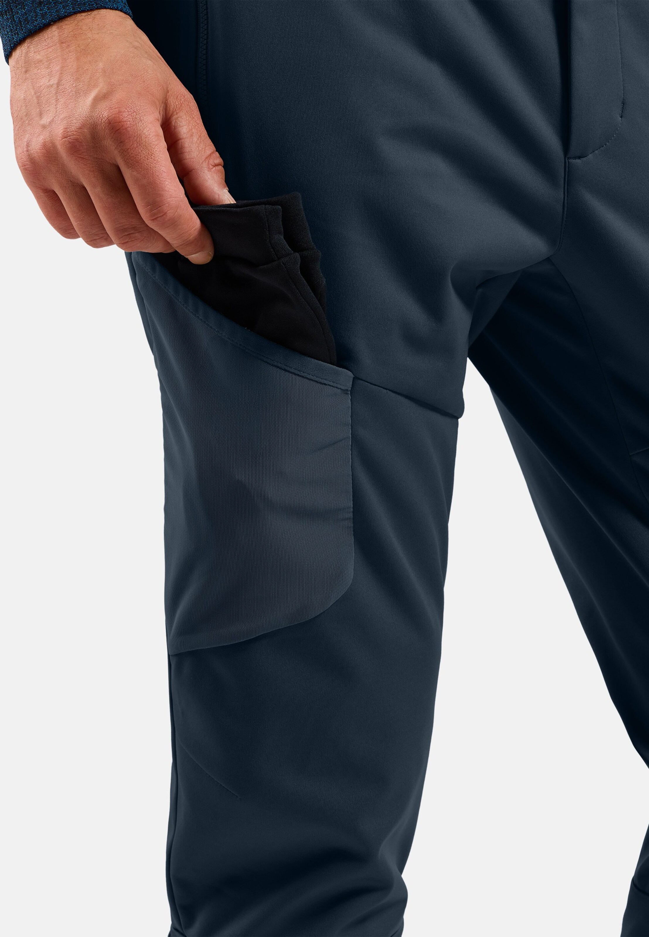 Winddichte Zeroweight X-Warm 3/4-Hose in dark sapphire