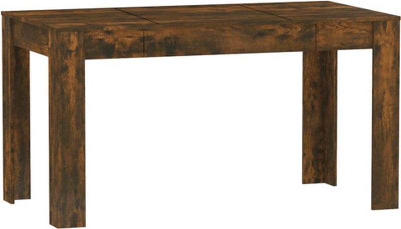 vidaXL - Eettafel - Gerookt Eikenkleurig - Bewerkte Hout