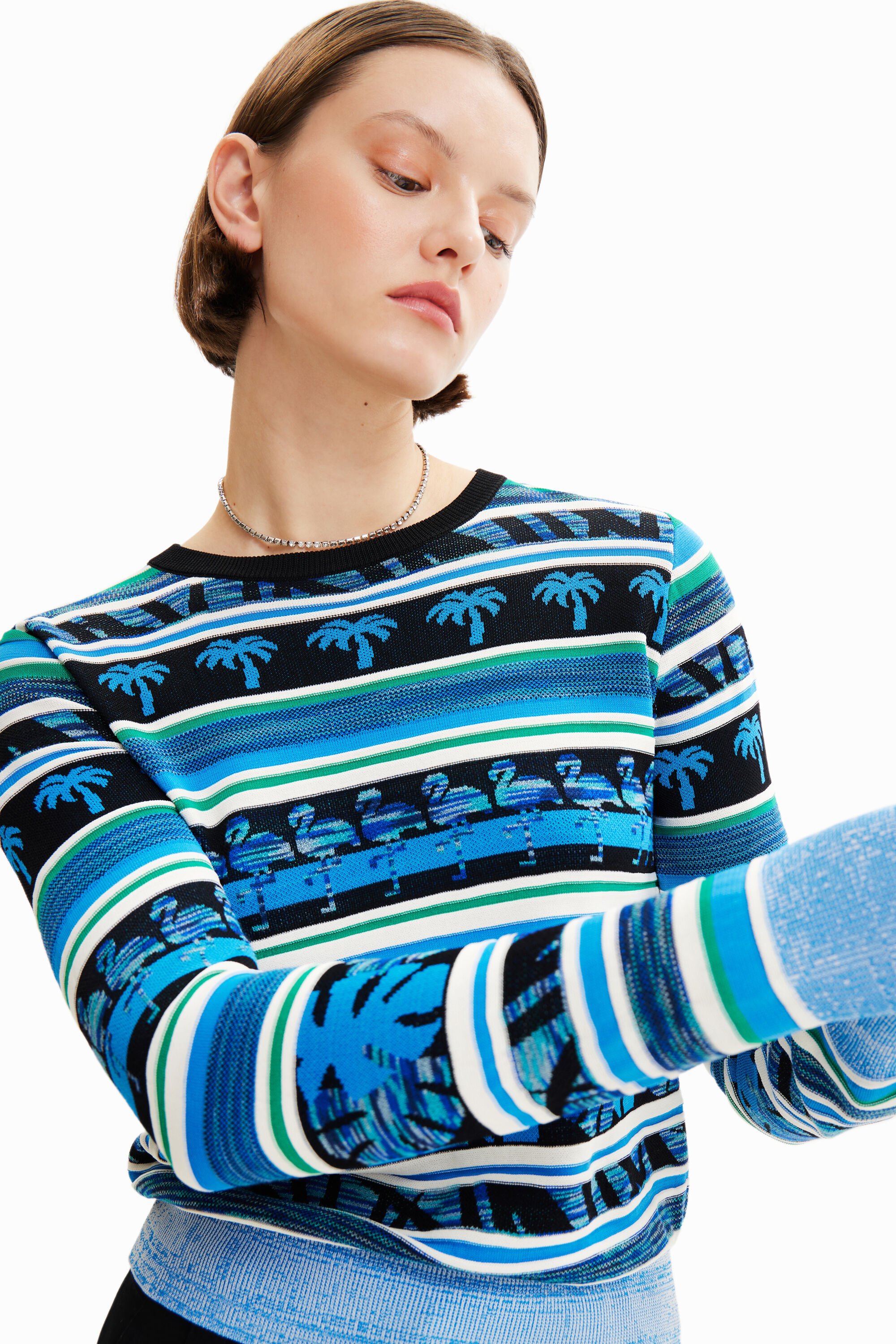 Pull frises tropicales