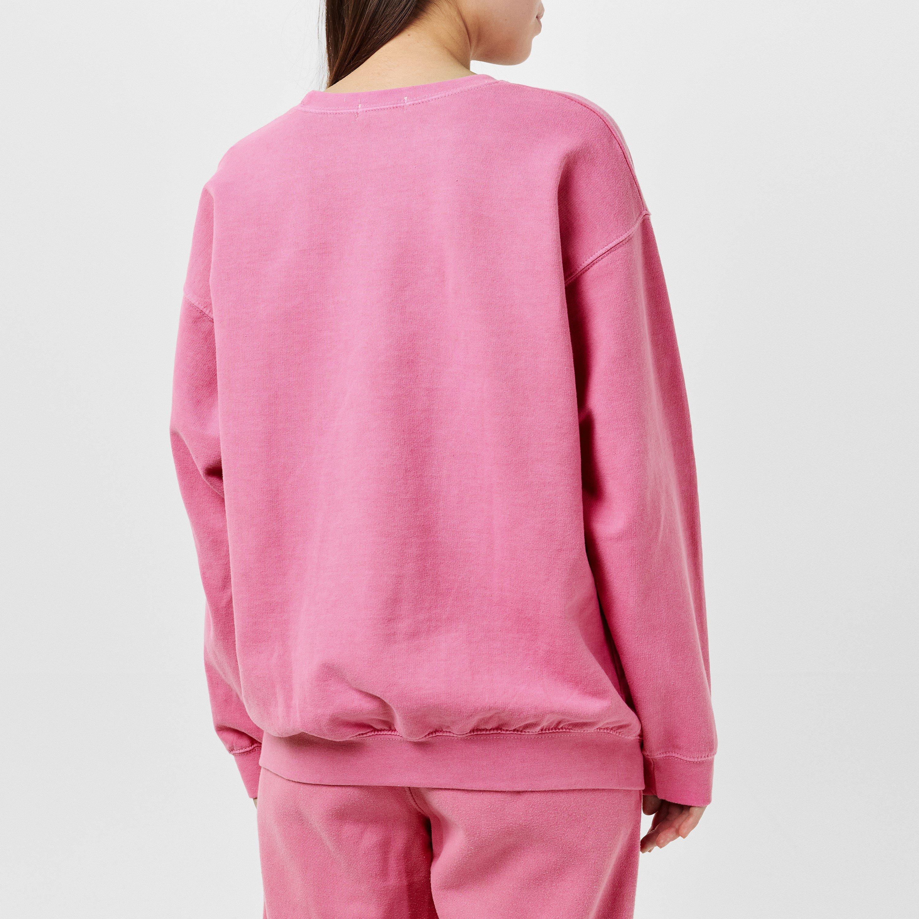 Missy Empire Alesha Pink Missy Empire Text Oversized Sweatshirt
