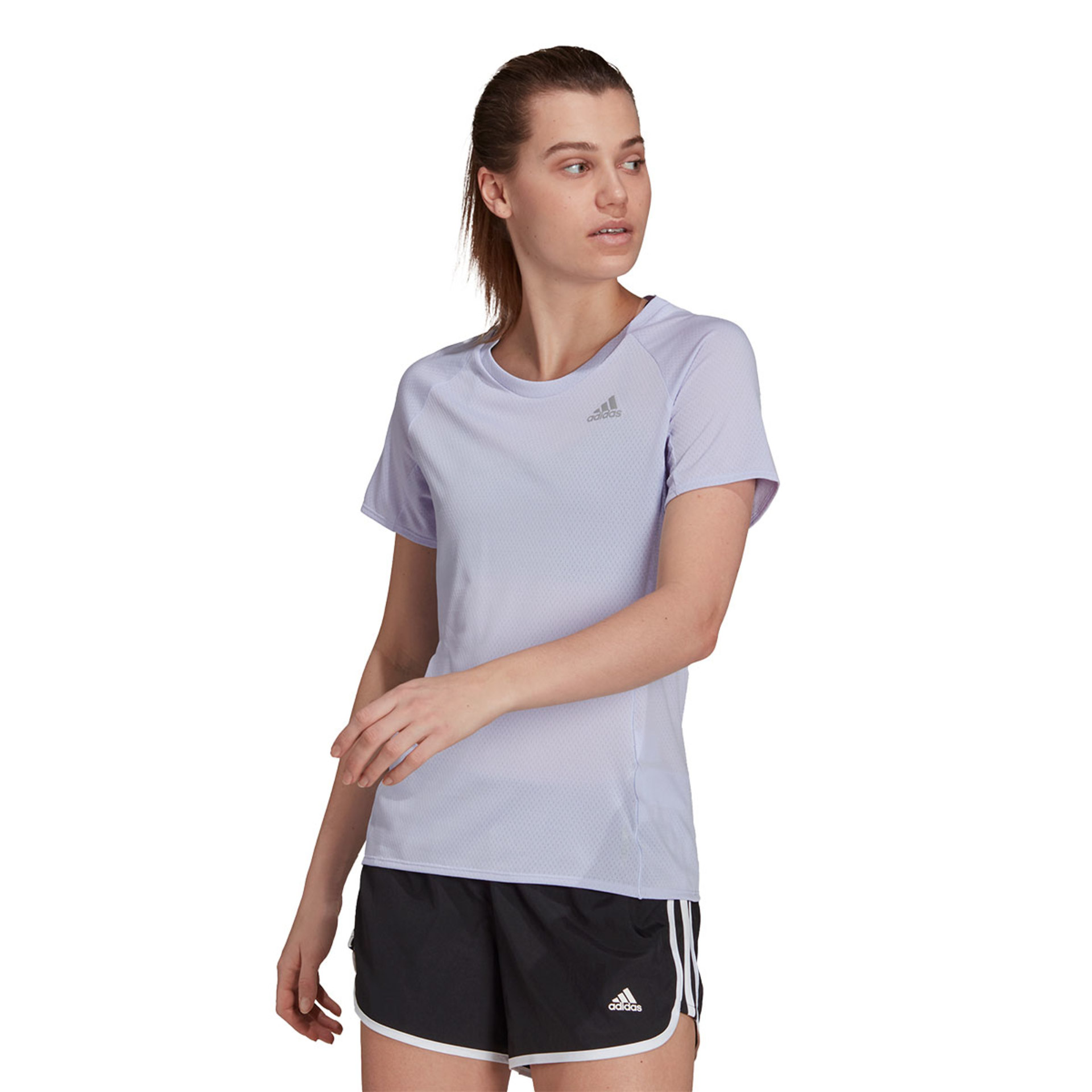 adidas Adi Hardloopshirt Korte Mouwen Lichtblauw Dames