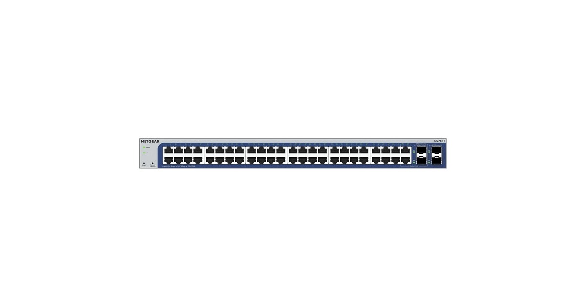 Netgear48-Port Gigabit Smart Switch (GS748Tv6)   (Grijs)