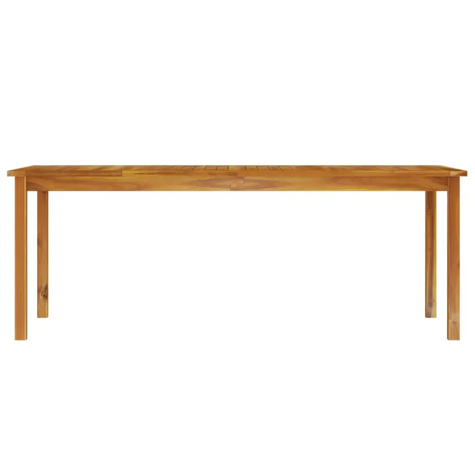 vidaXL - Tuintafel - Bruin - Massief acaciahout - 200 x 100 x 74 cm