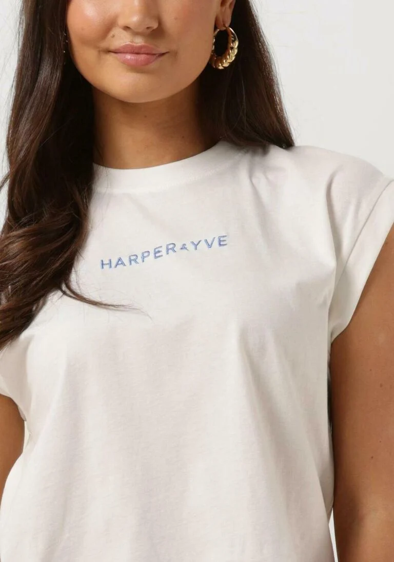HARPER & YVE ecru harper & yve blouse cropped muscle-ss