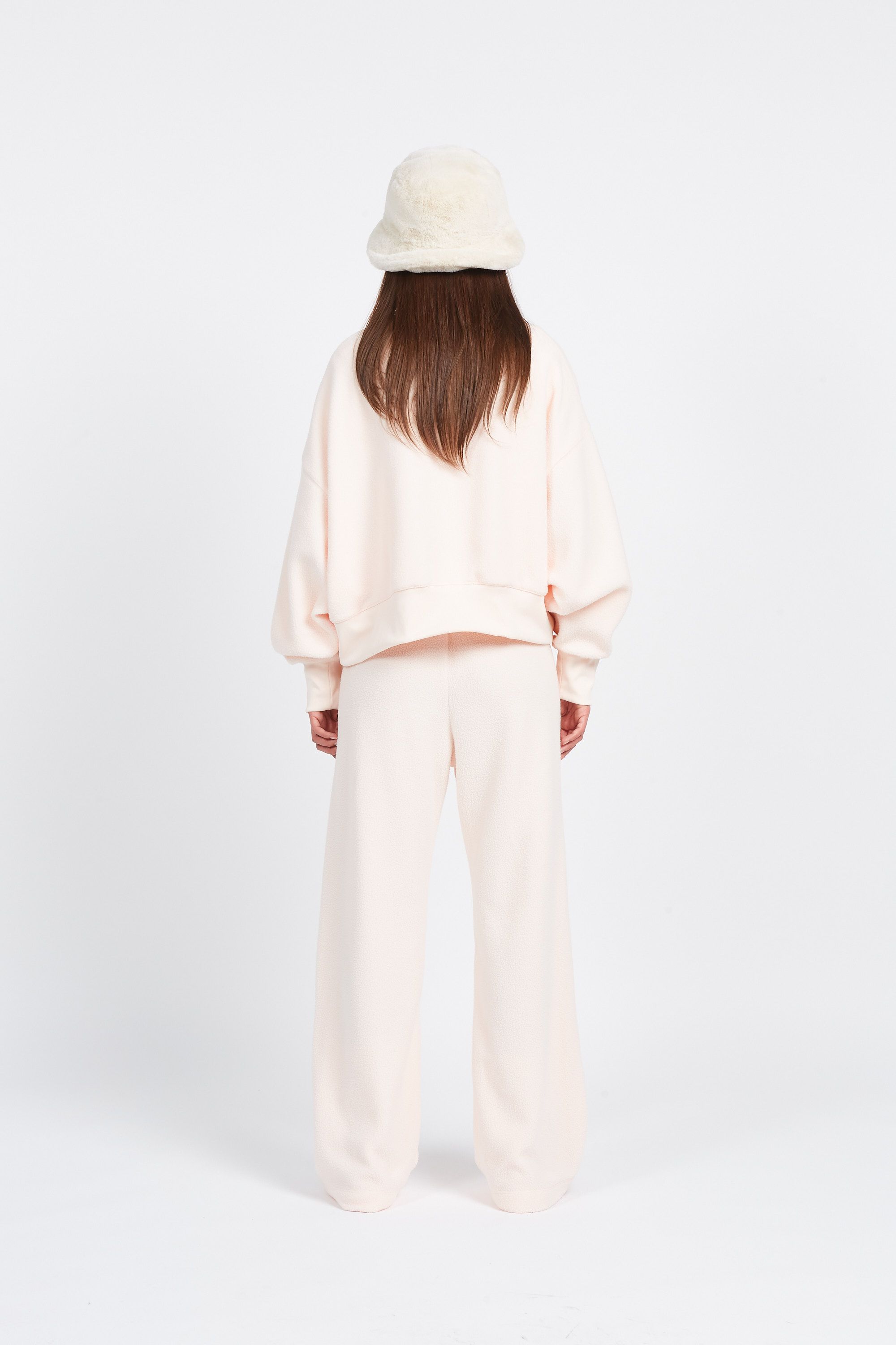 NIKE Sweatshirt  PLSH FZ HDY Beige