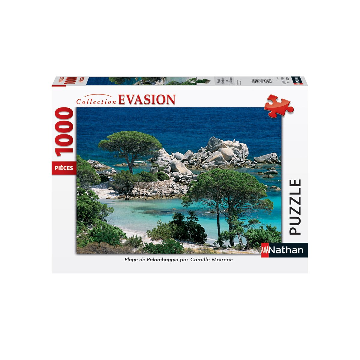 Puzzle 1000 pièces Plage Palombaggia Corse