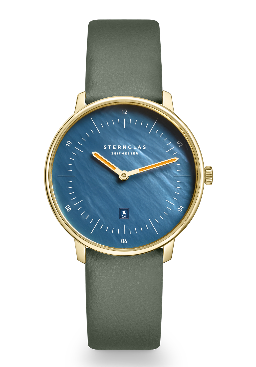 Sternglas Naos XS Quarz Perlmutt Blau S01-NDP07-KL09