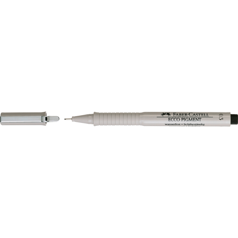 Faber-Castell Fineliner Ecco Pigment, 0.3 mm, schwarz