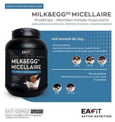 Milk et Egg 95 Micellaire Caramel 750 g