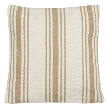 Sierkussen streep beige - l45xb45xh10cm