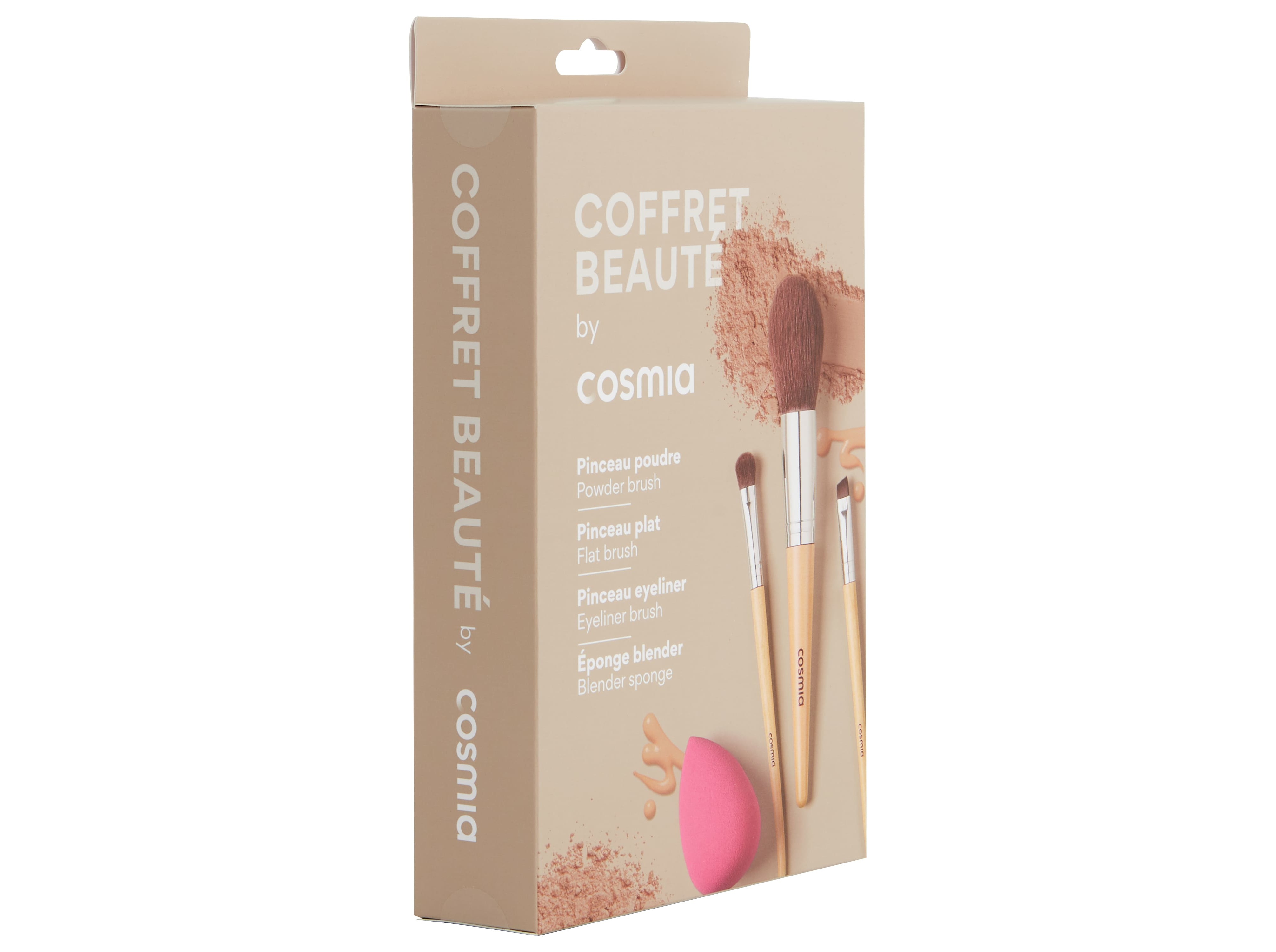 CONJUNTO COSMIA KIT DE MAQUILHAGEM 4 PEÇAS