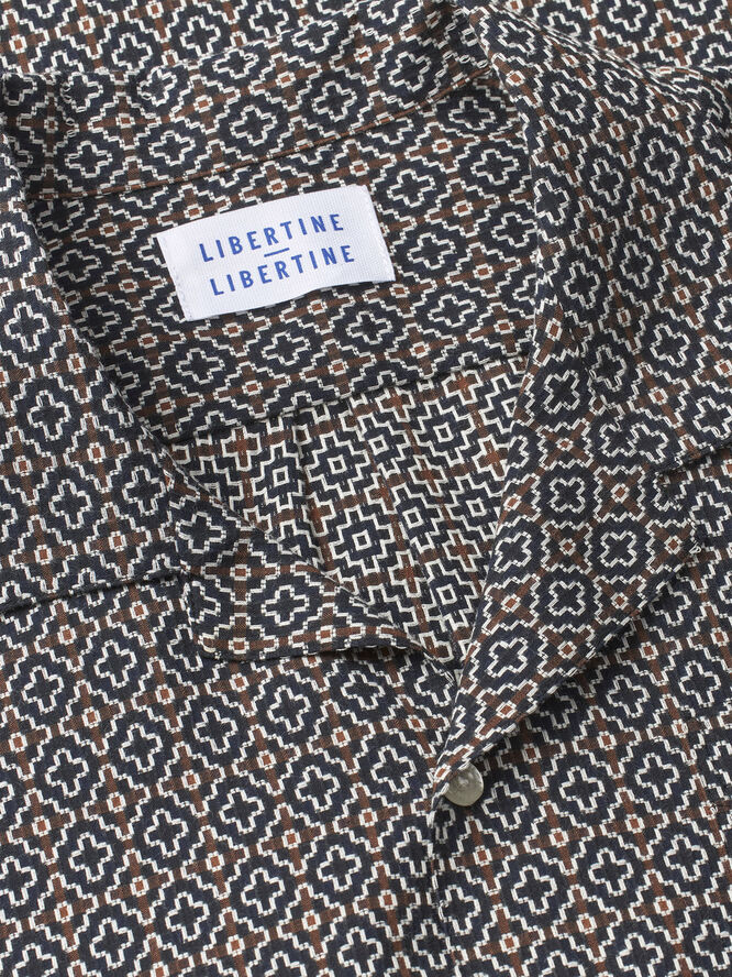 Libertine-Libertine Cave Brown & white ti