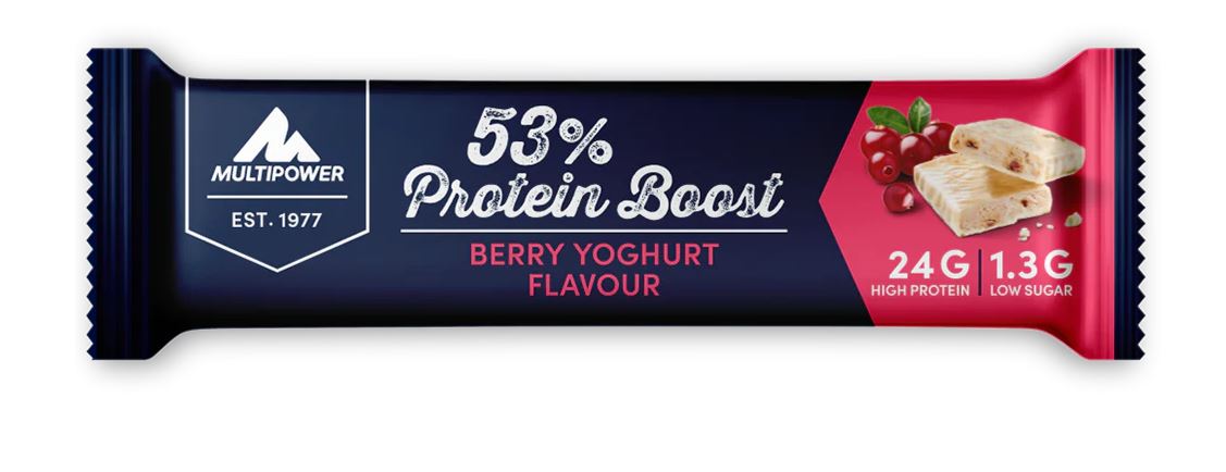 VE Multipower Proteinriegel Boost Berry Yoghurt 20x45g=900g MHD:31.12.24